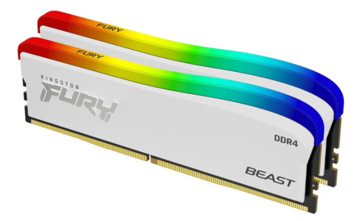 Kingston releases special edition DDR4 memory sticks: white cooling vest with RGB lighting effects